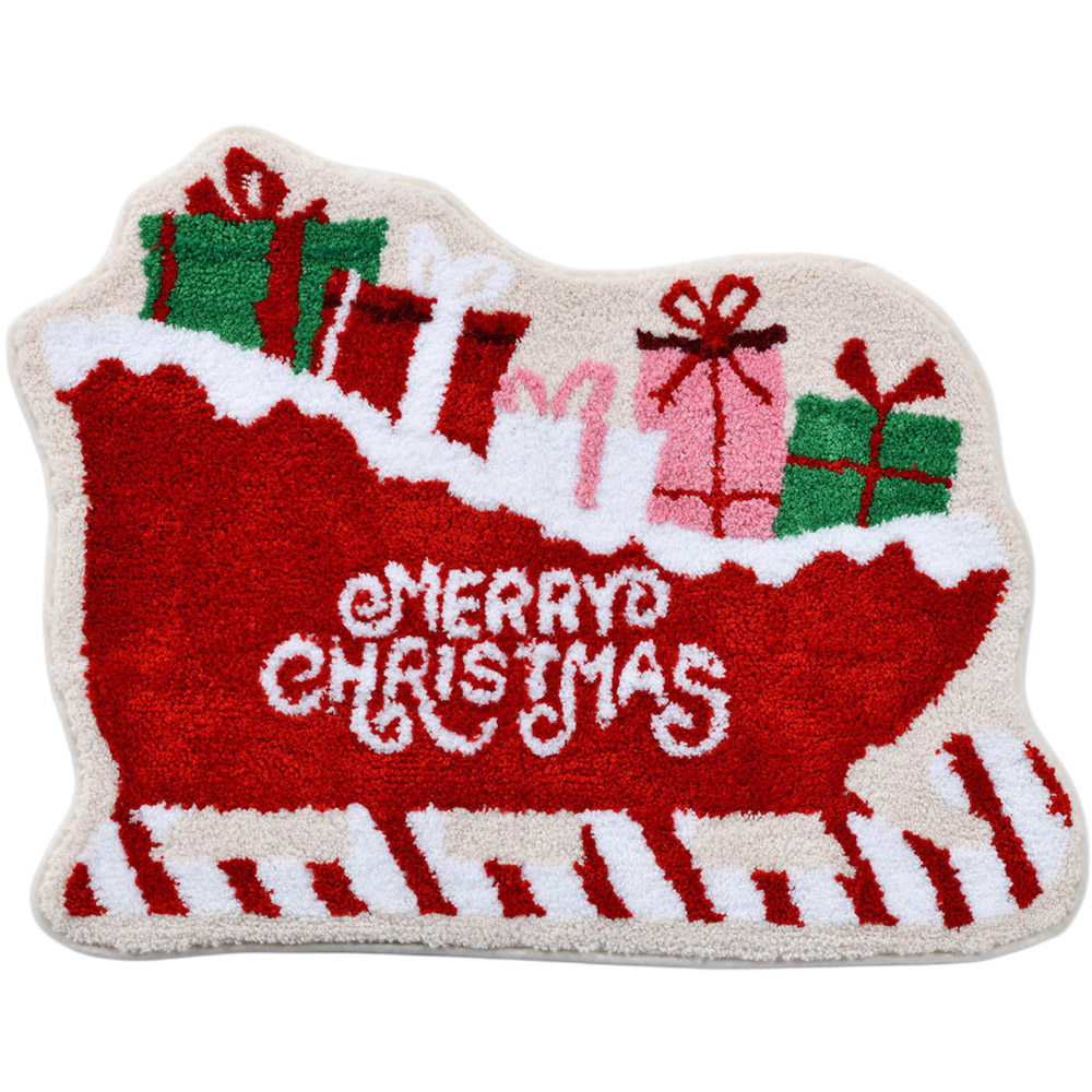 Santas Sleigh Bath Mat Image 1
