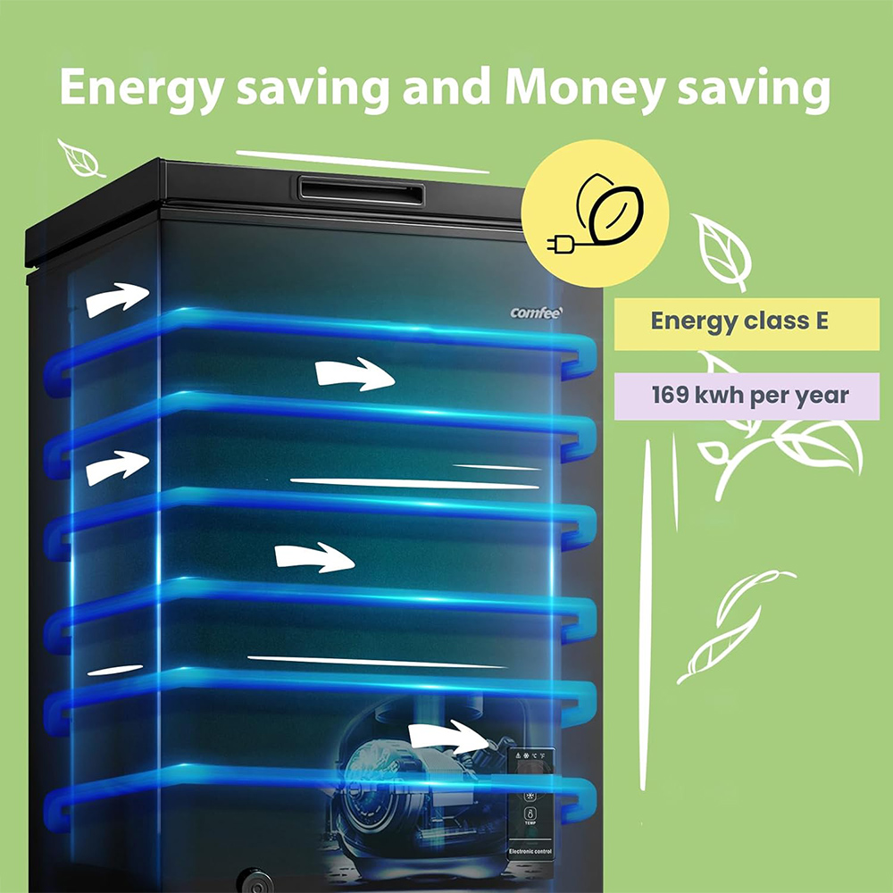Comfee Black Refrigerator Fridge 99L Image 5
