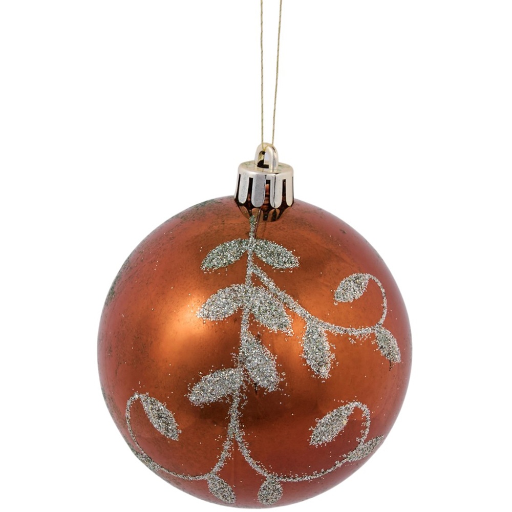 Pack of 16 Amber Charm Festive Baubles Image 9