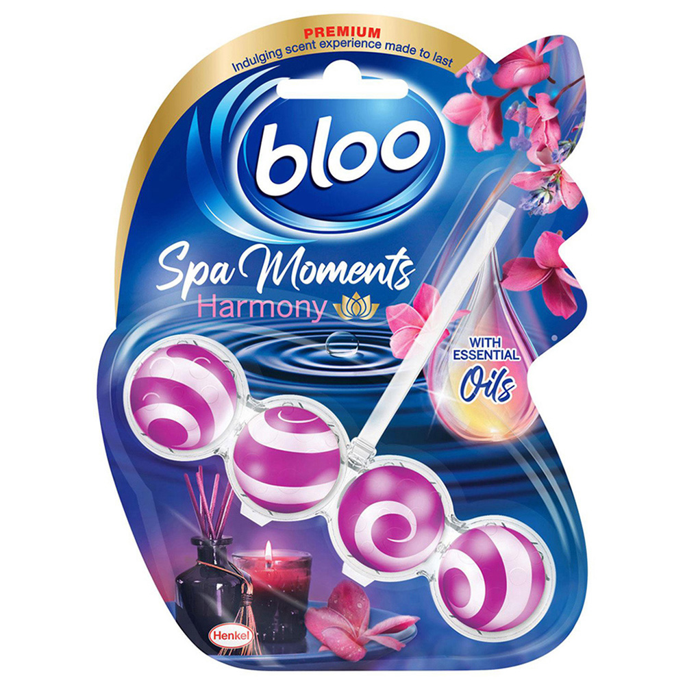 Bloo Spa Moments Harmony Essential Oil Toilet Rim Block 6 Pack Image 2