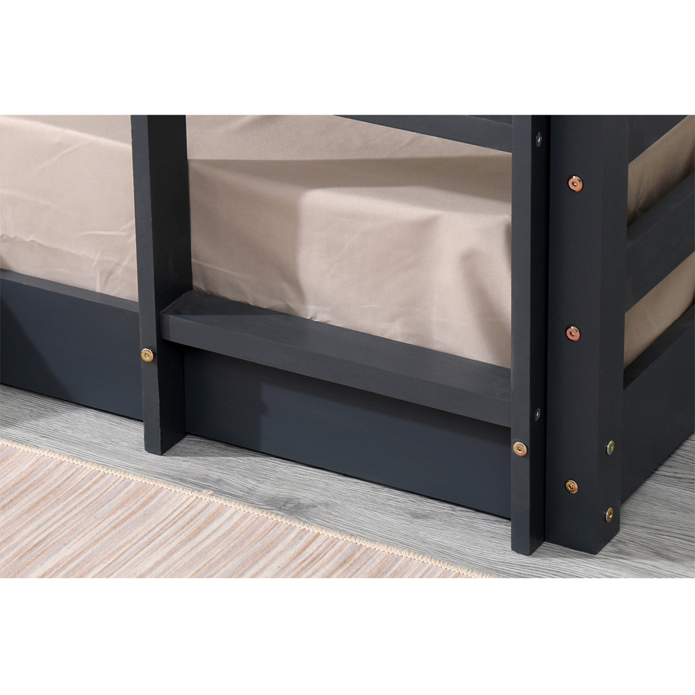 Flair Spark Single Grey Low Bunk Bed Image 5
