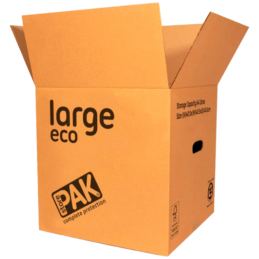 StorePAK 64L Large Eco Cardboard Storage Box 15 Pack Image 4