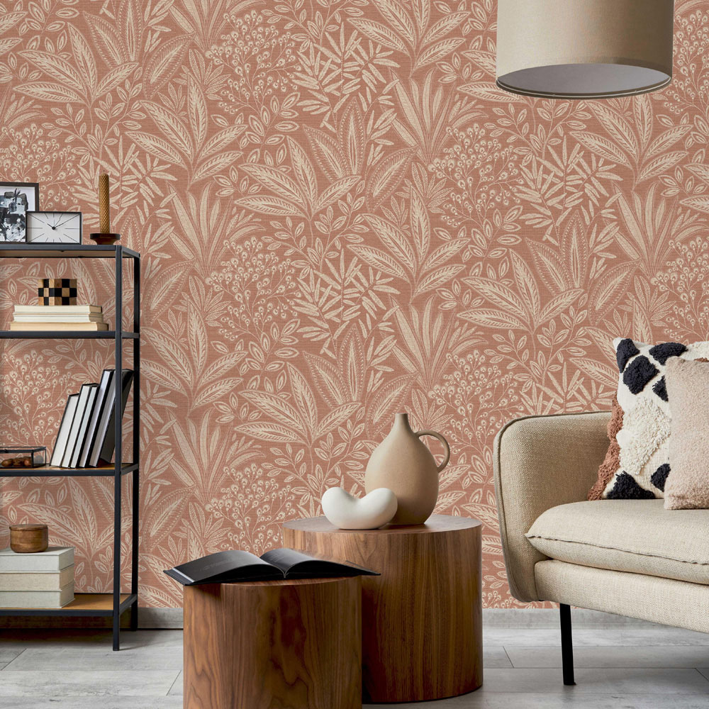 Crown Sahara Leaf Clay Wallpaper Image 5