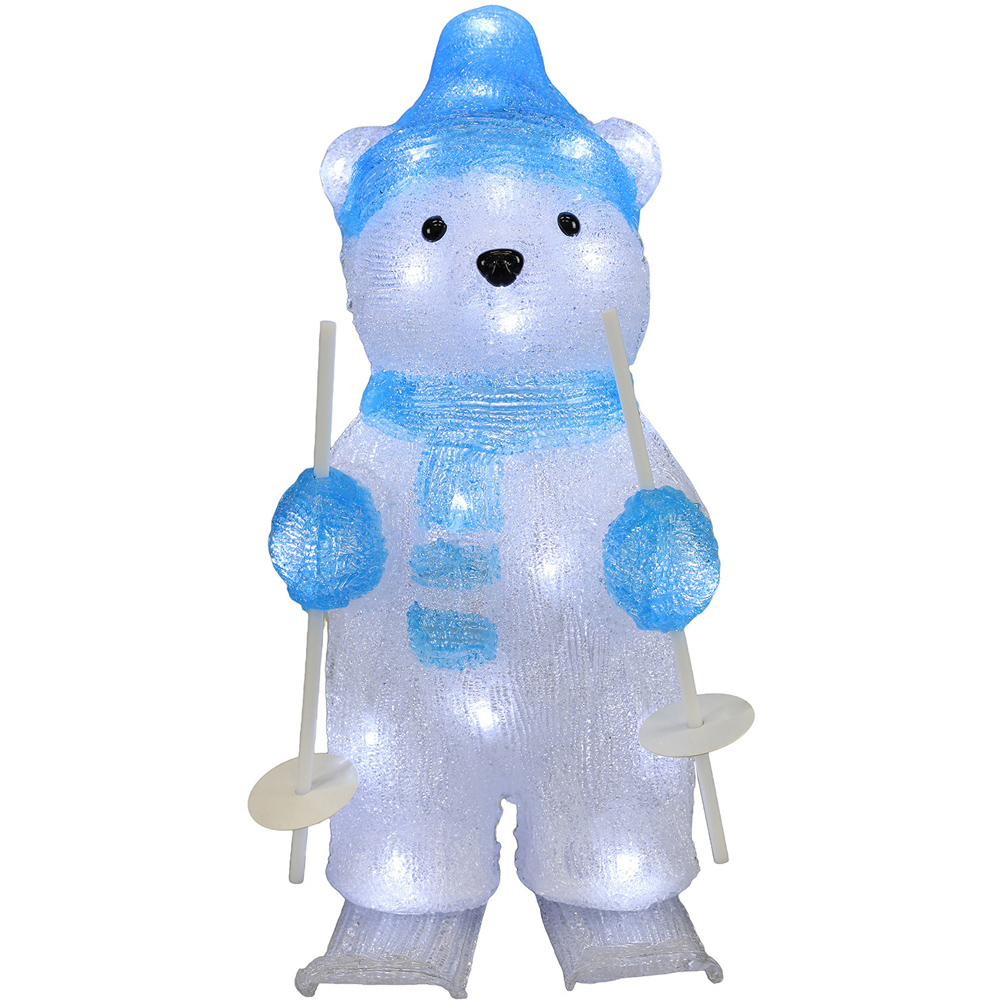 Acrylic Skiing Polar Bear Decoration Image 6