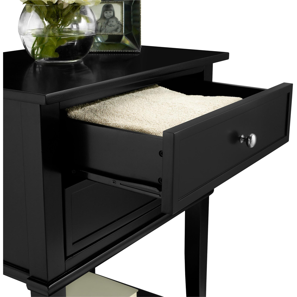 Dorel Franklin 2 Drawer Black Accent Table | Wilko