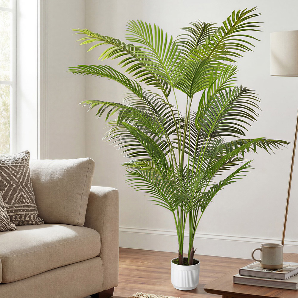 Levede Palm Artificial Tree in Pot 6ft Image 2