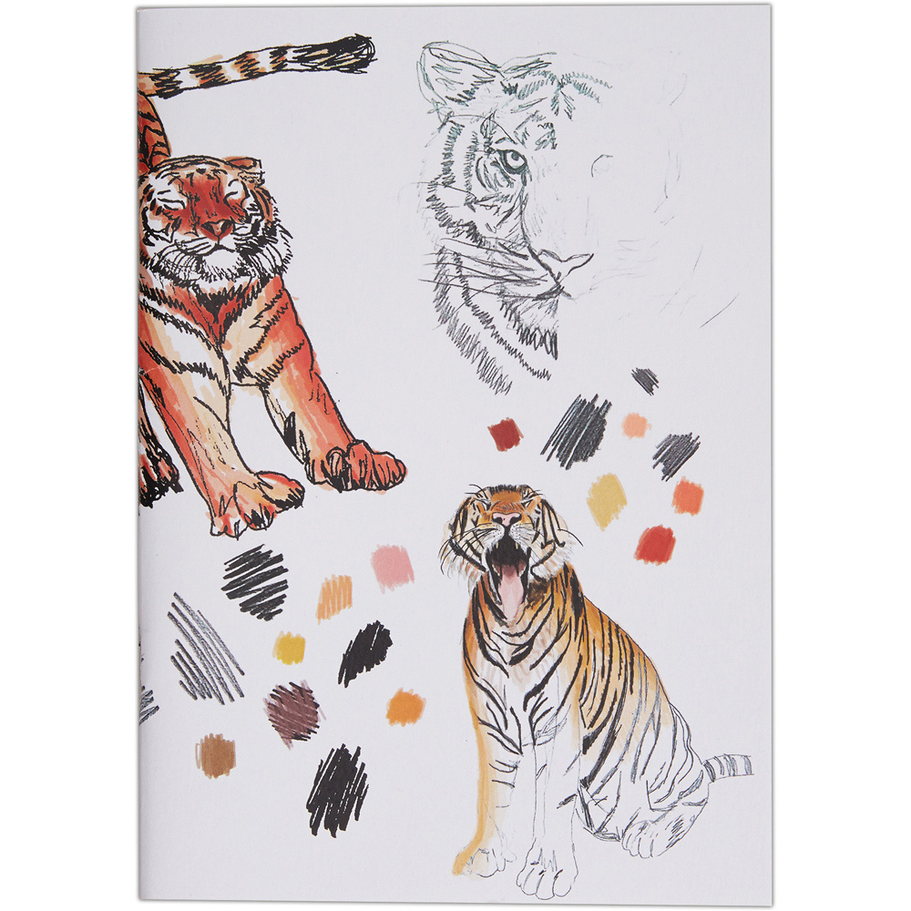 DOCRAFTS ARTISTE A4 White Tigers Sketchbook 3 Pack Image 3