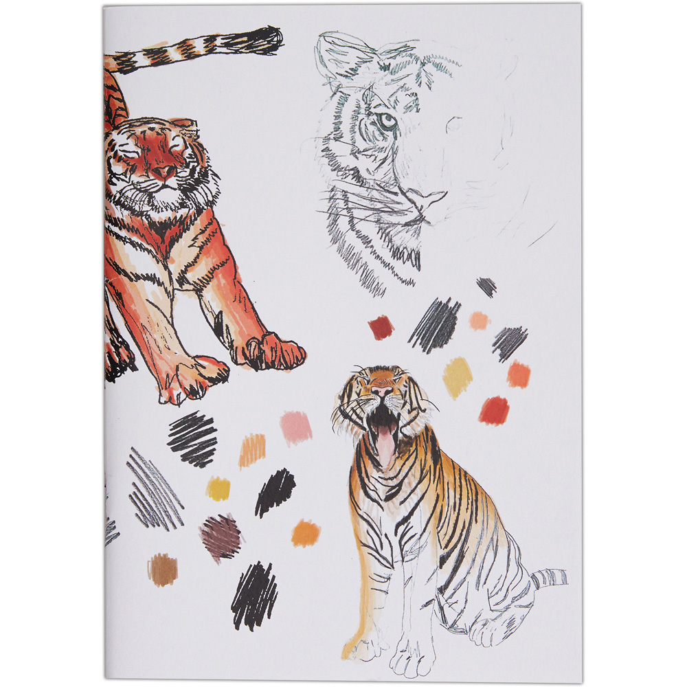 Docrafts Artiste A4 White Tigers Sketchbook 3 Pack Image 3
