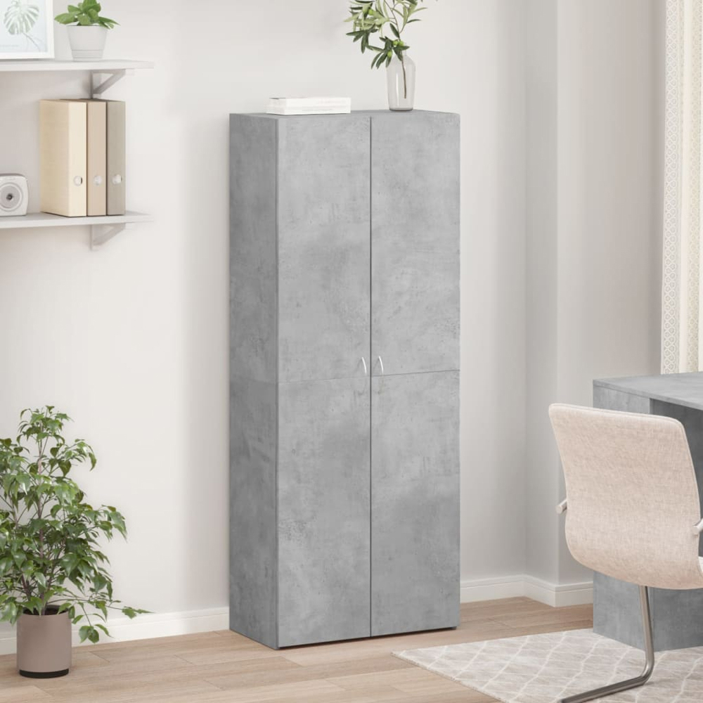 vidaXL 4 Door Concrete Grey Tall File Cabinet Image 8