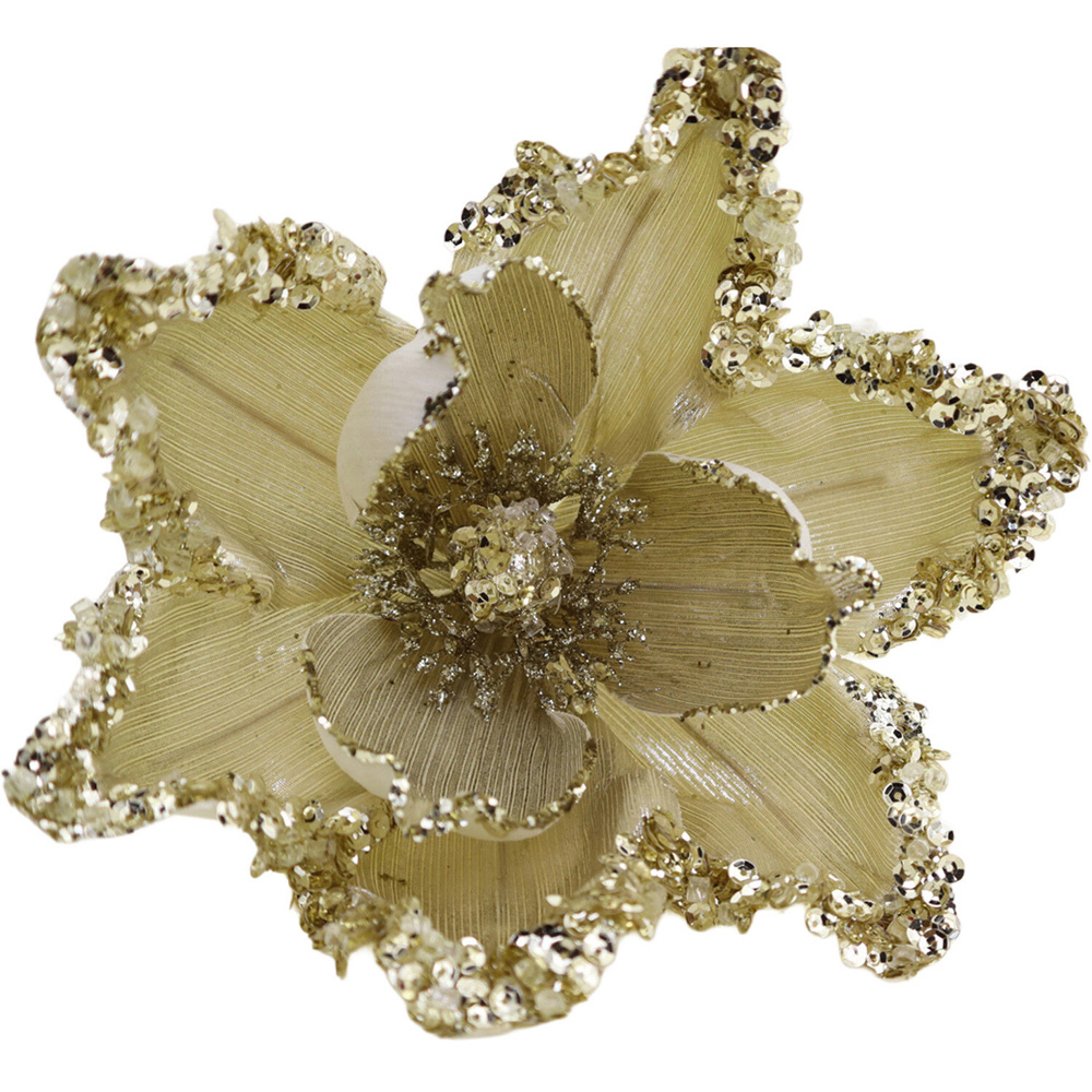 Traditional Glitter Magnolia Clip Image 2