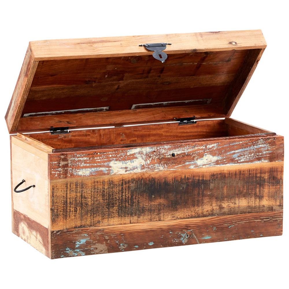 Brooklyn Camea Wooden Trunk Box with Lid Image 3