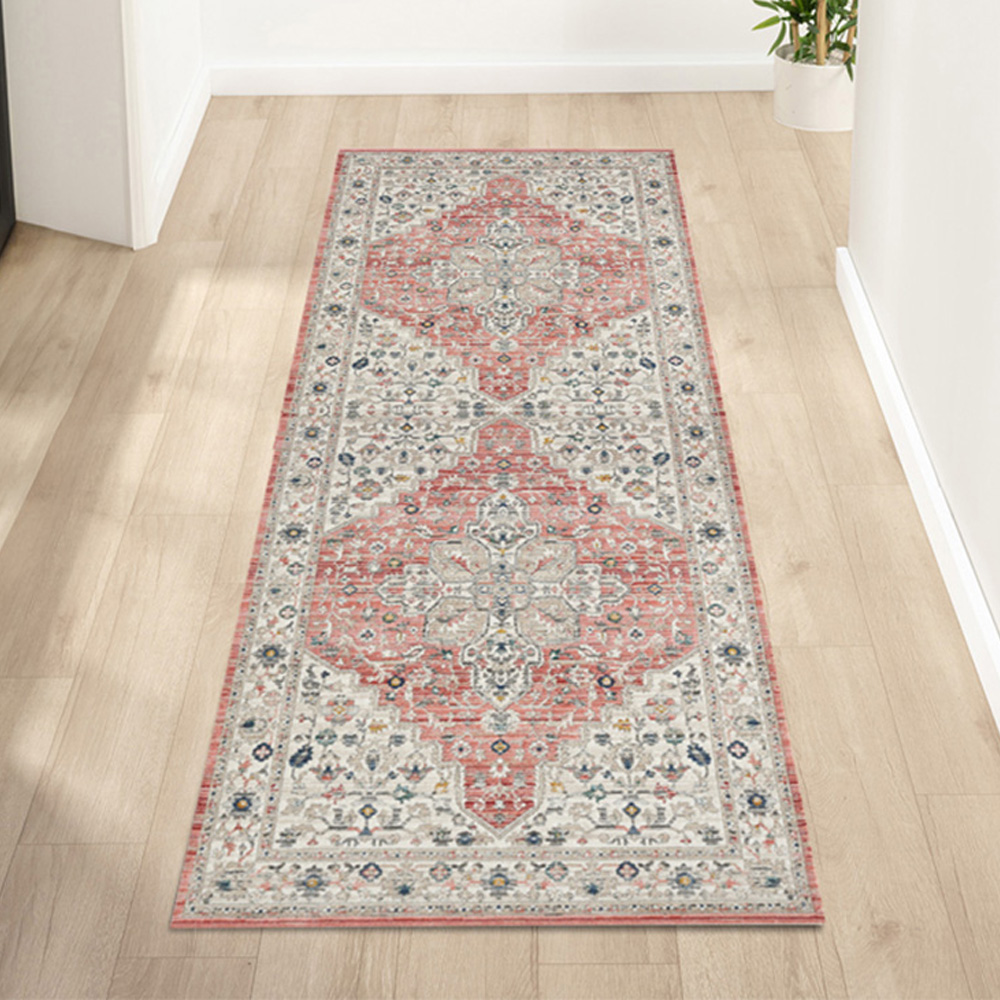 Portland Urco Clara Nuevo Brick Textured Runner Rug 66 x 200cm Image 1