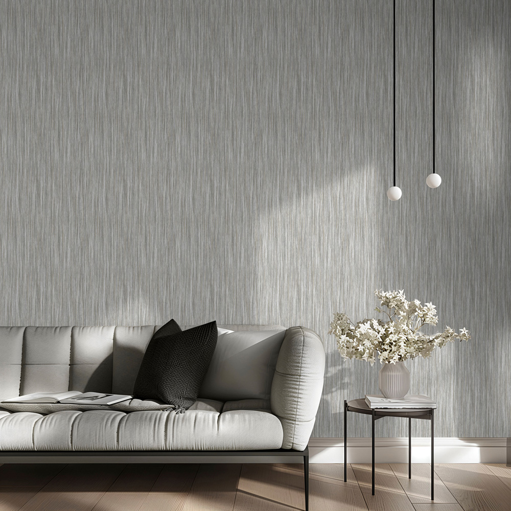 Muriva Theon Texture Grey Wallpaper Image 6