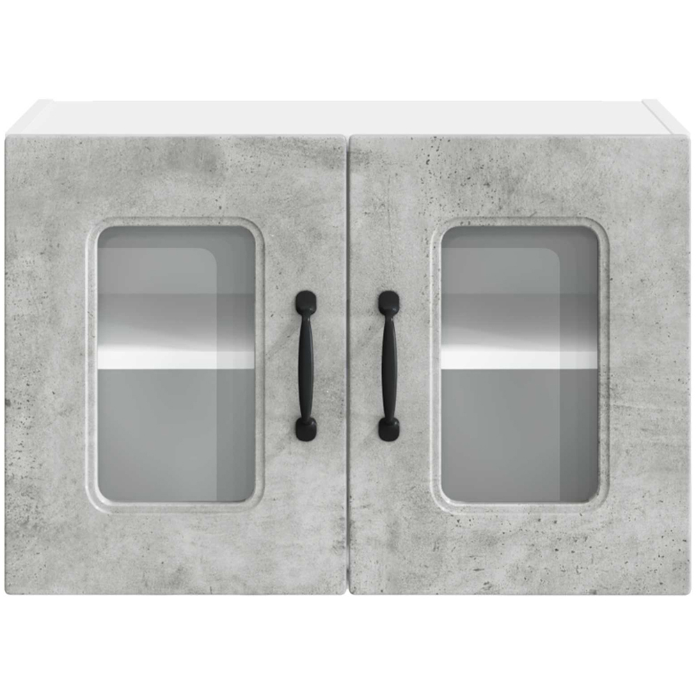 vidaXL Kalmar 2 Door Concrete Grey Wall Kitchen Cabinet 2 Pack Image 5