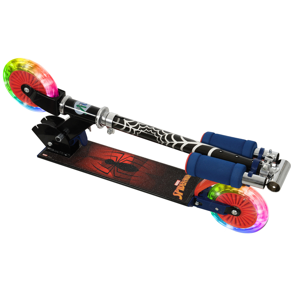 Spiderman Folding Inline Scooter with Light-Up Wheels Image 2