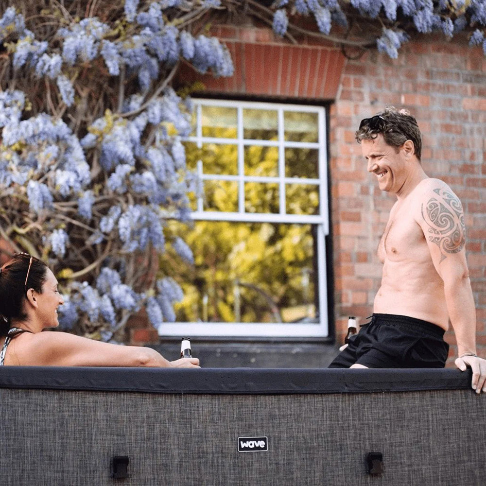Wave Spas Garda 6 Person Graphite Grey Eco Foam Hot Tub with Integrated Heater Image 5