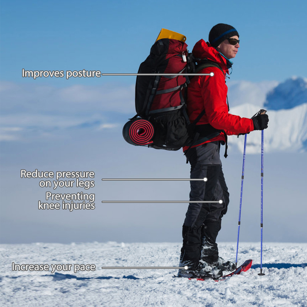 Costway Navy Adjustable Hiking Pole 65 to 135cm Image 5