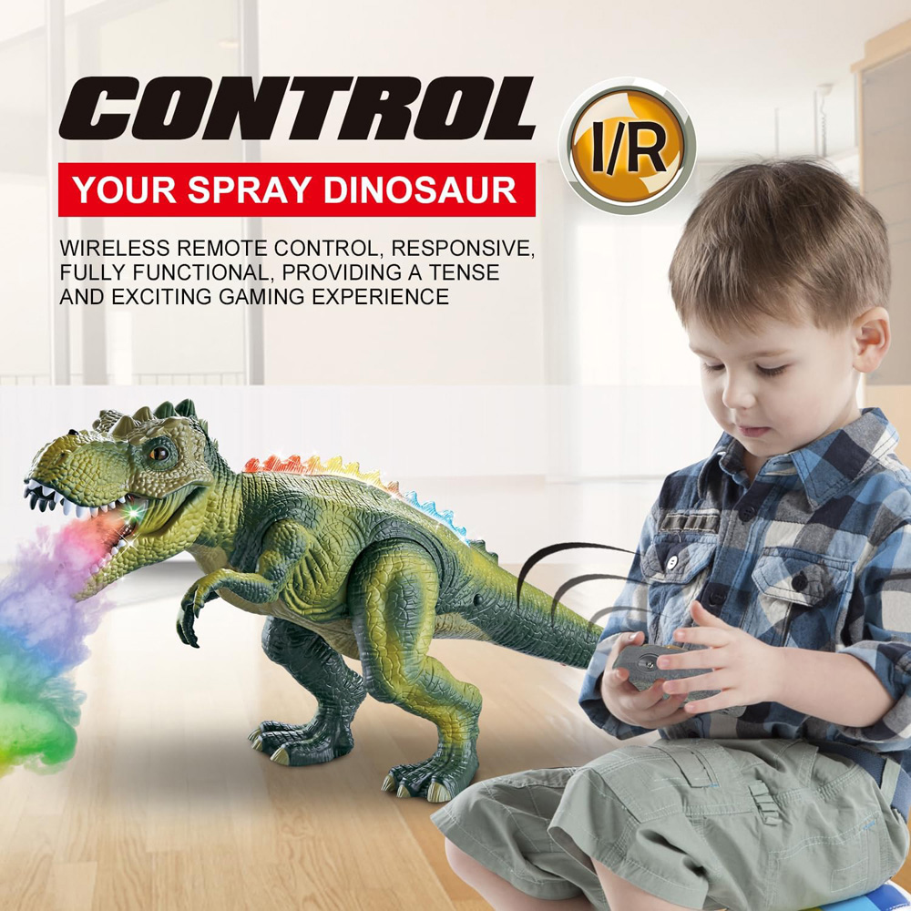 Alivio 7 Colour LED Mist Spray Dinosaur Simulation with Remote Control Image 4