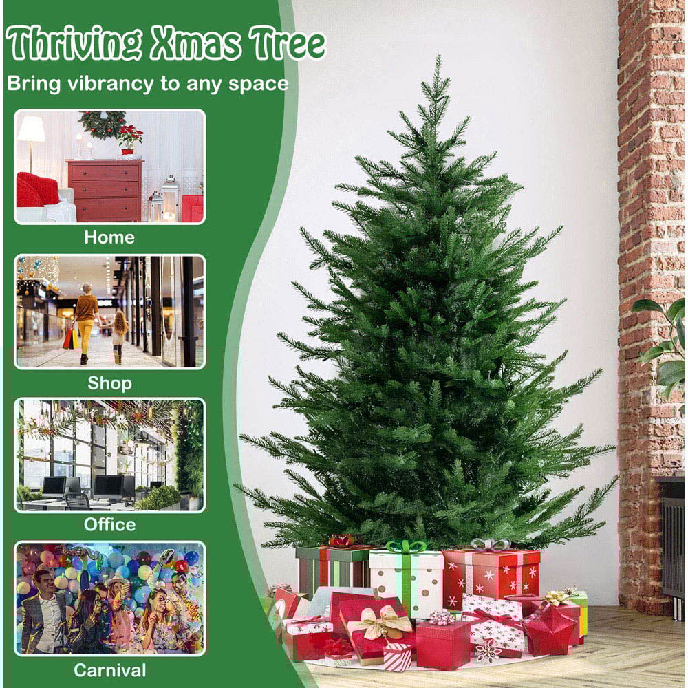 Costway Pre Lit Warm White LED Artificial Christmas Tree 4.5ft Image 8