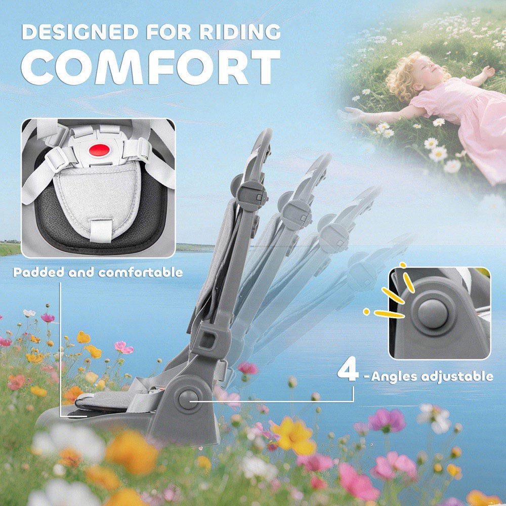 Tommy Toys 6-in-1 Toddler Grey 5 Point Harness Trike with Parent Handle Image 6