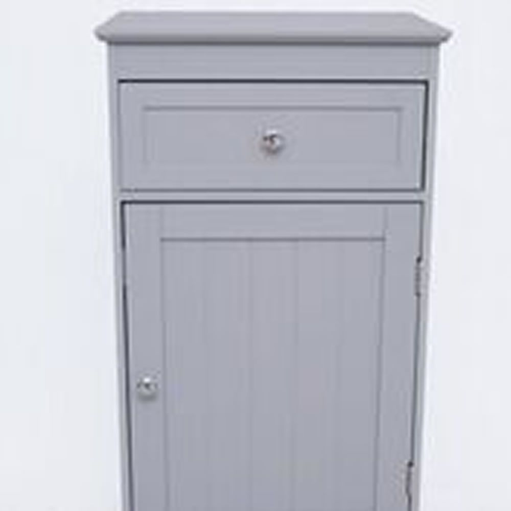 Alaska Grey Low Bathroom Cabinet Image 1