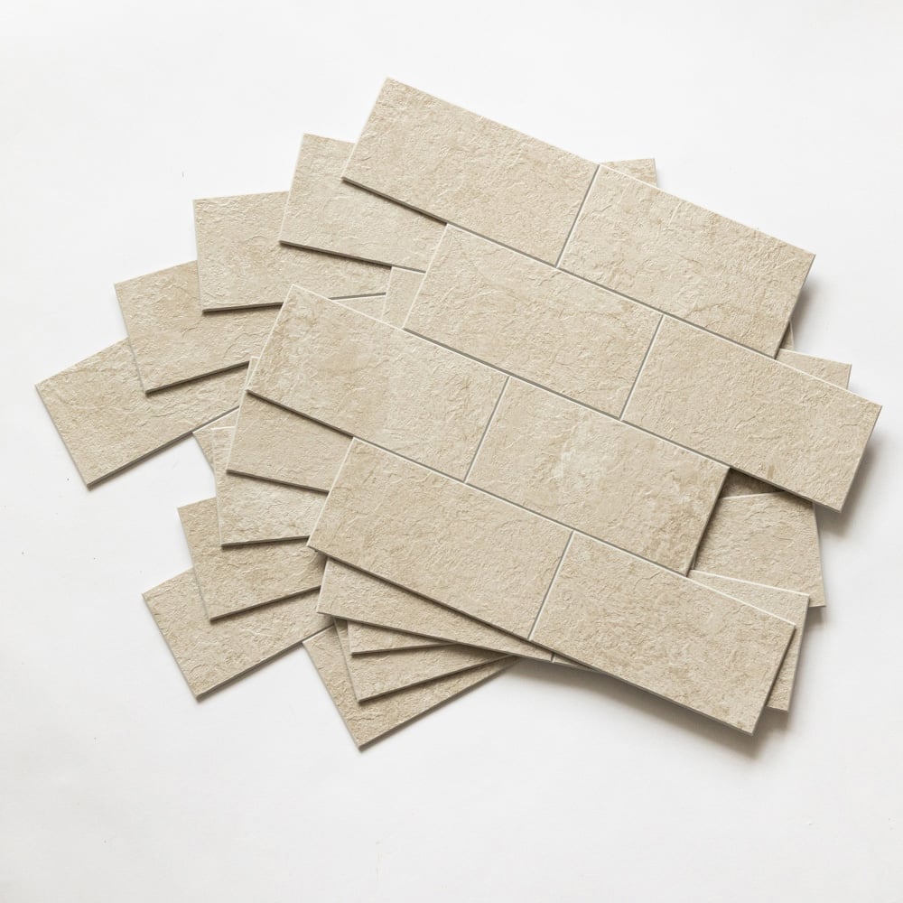 d-c-fix Sandstone Tile Self Adhesive Premium Wall Tile 305 x 305mm 5 Pack Image 2