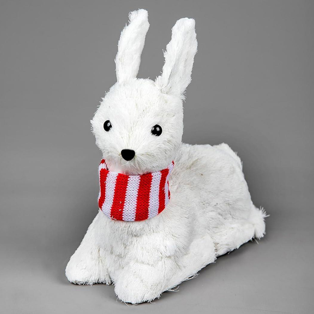 Shatchi Snow Lying Deer Figurine Image 2
