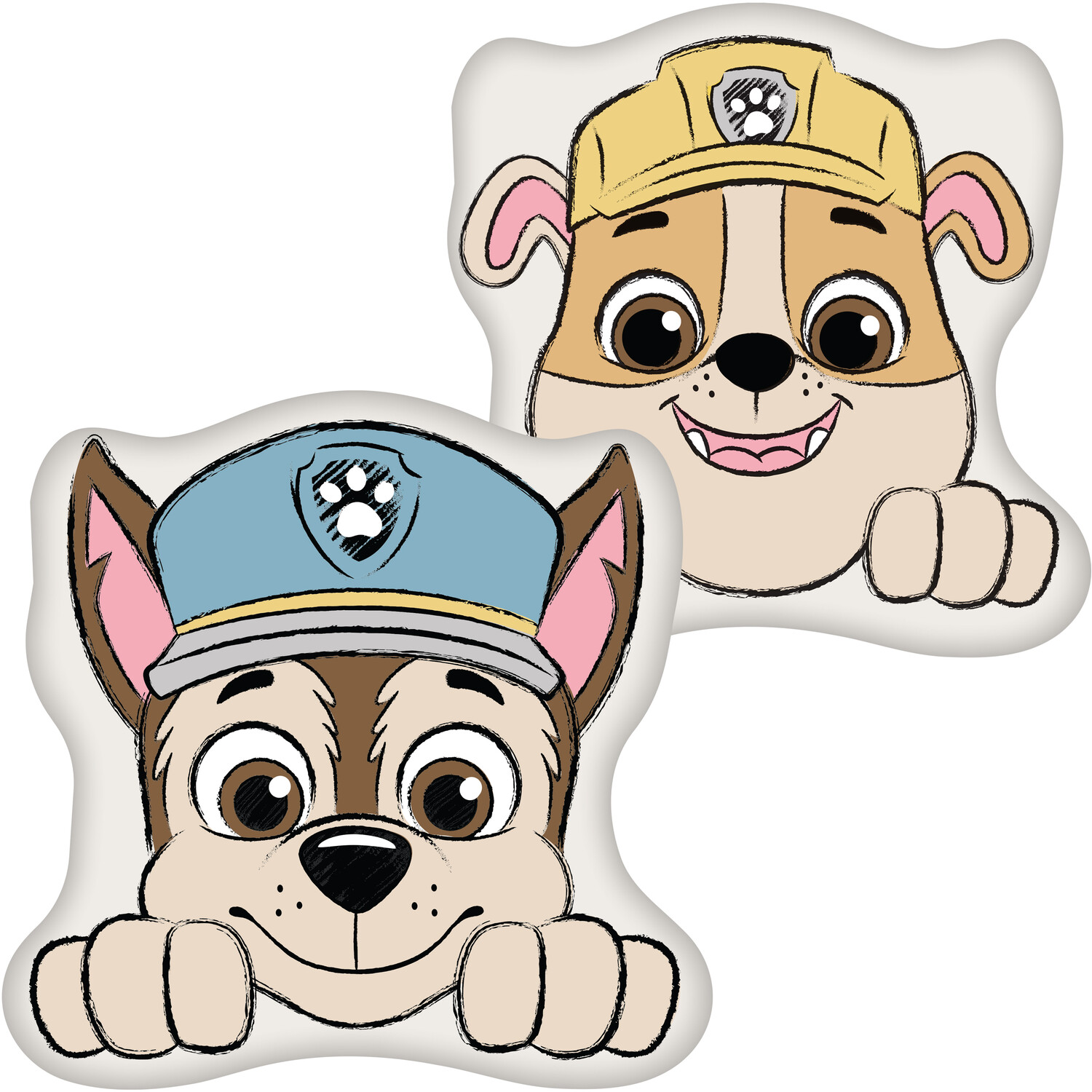 Paw Patrol Sketchy Shaped CushionMulticolour Image 3