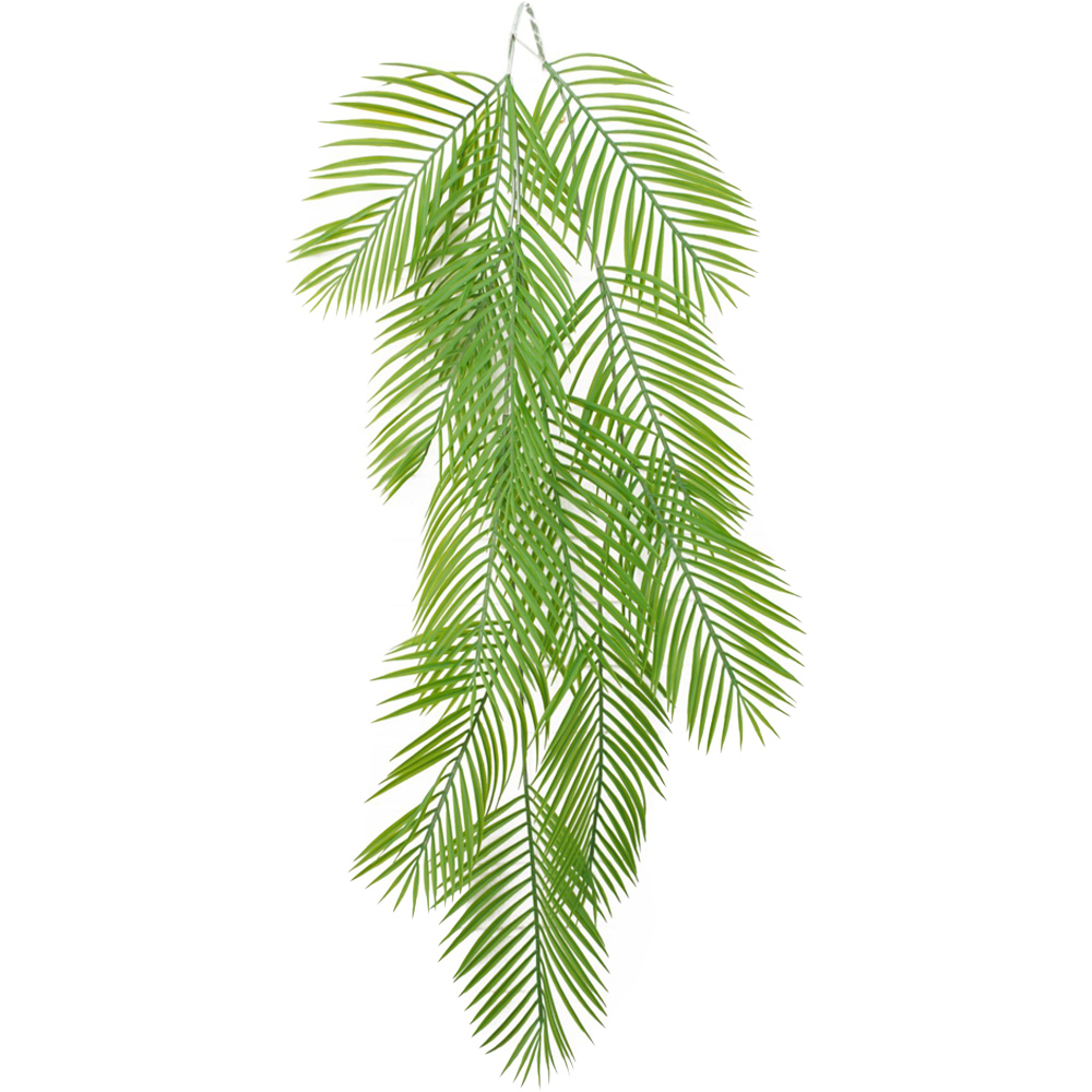 Leaf Fern Palm Hanging Artificial Plant 4ft Image 1