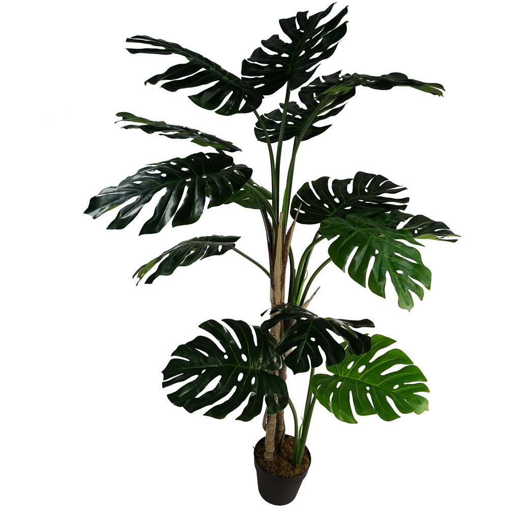 Leaf Luxury Monstera Plant Artificial Plant in Pot 5ft Image 8