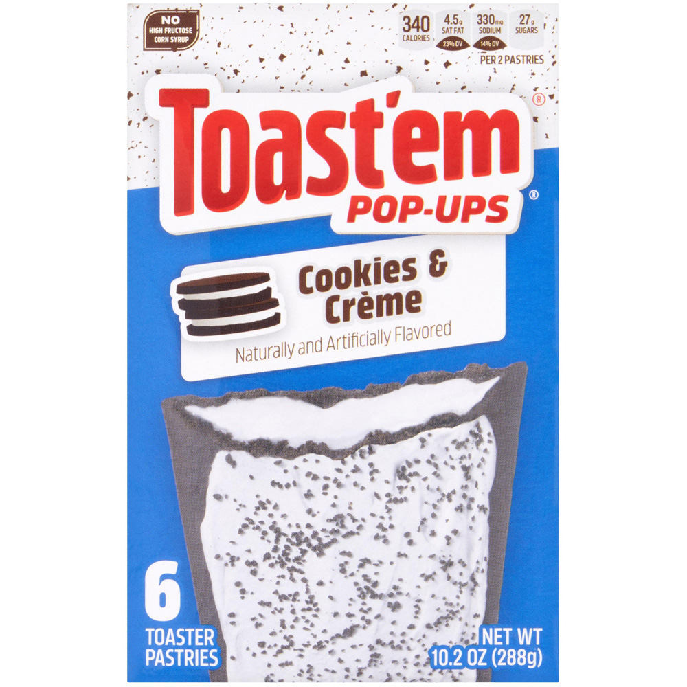 Toast'em Cookies and Creme Pop-Ups 6 Pack Image