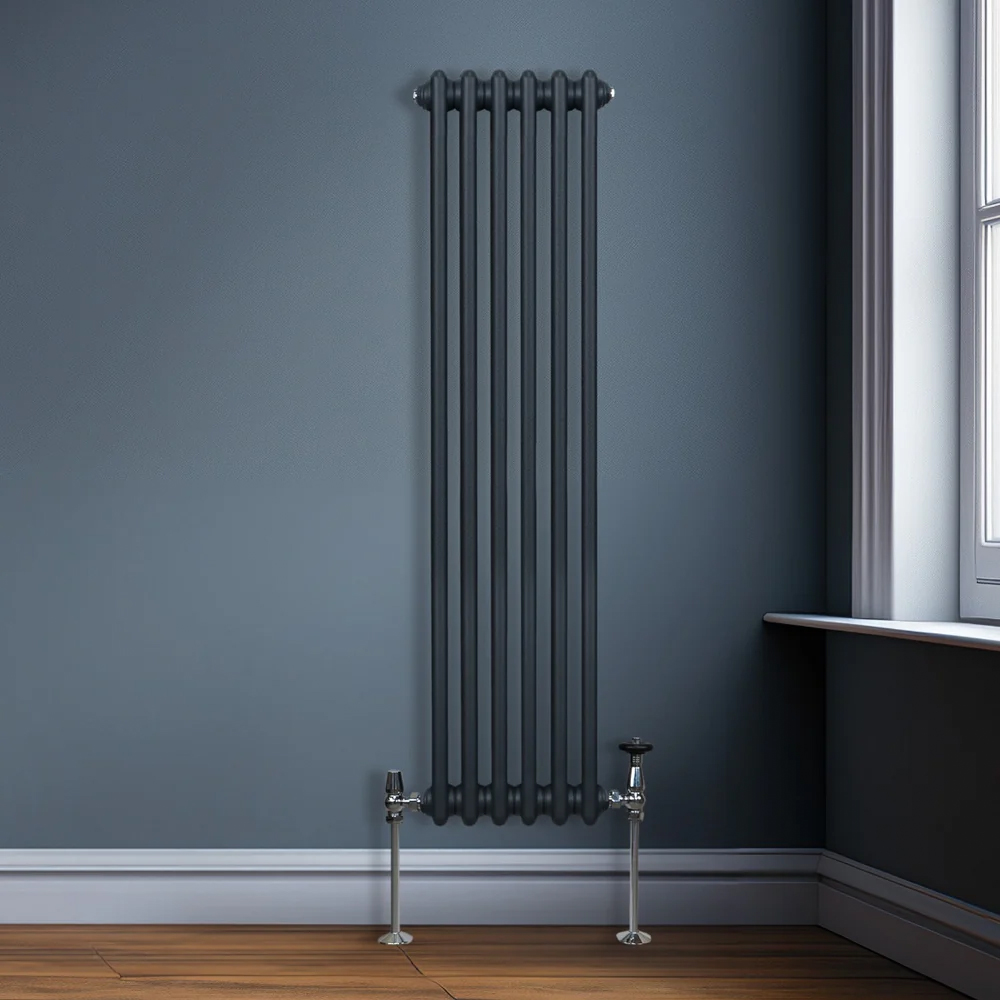 Monster Shop 2791 BTU Anthracite Grey Traditional 2 Column Radiator 1500 x 292mm Image 2