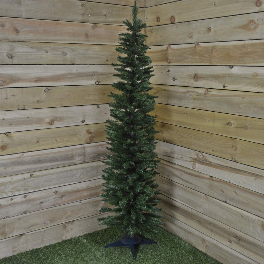 Samuel Alexander Green Pencil Slim Artificial Christmas Tree 7ft Image 7