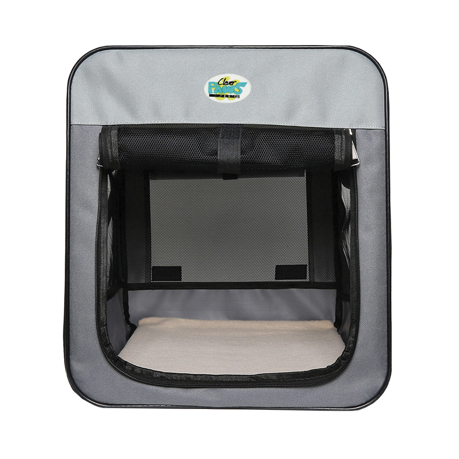 Soft Portable Pet Kennel Grey XL Image 6