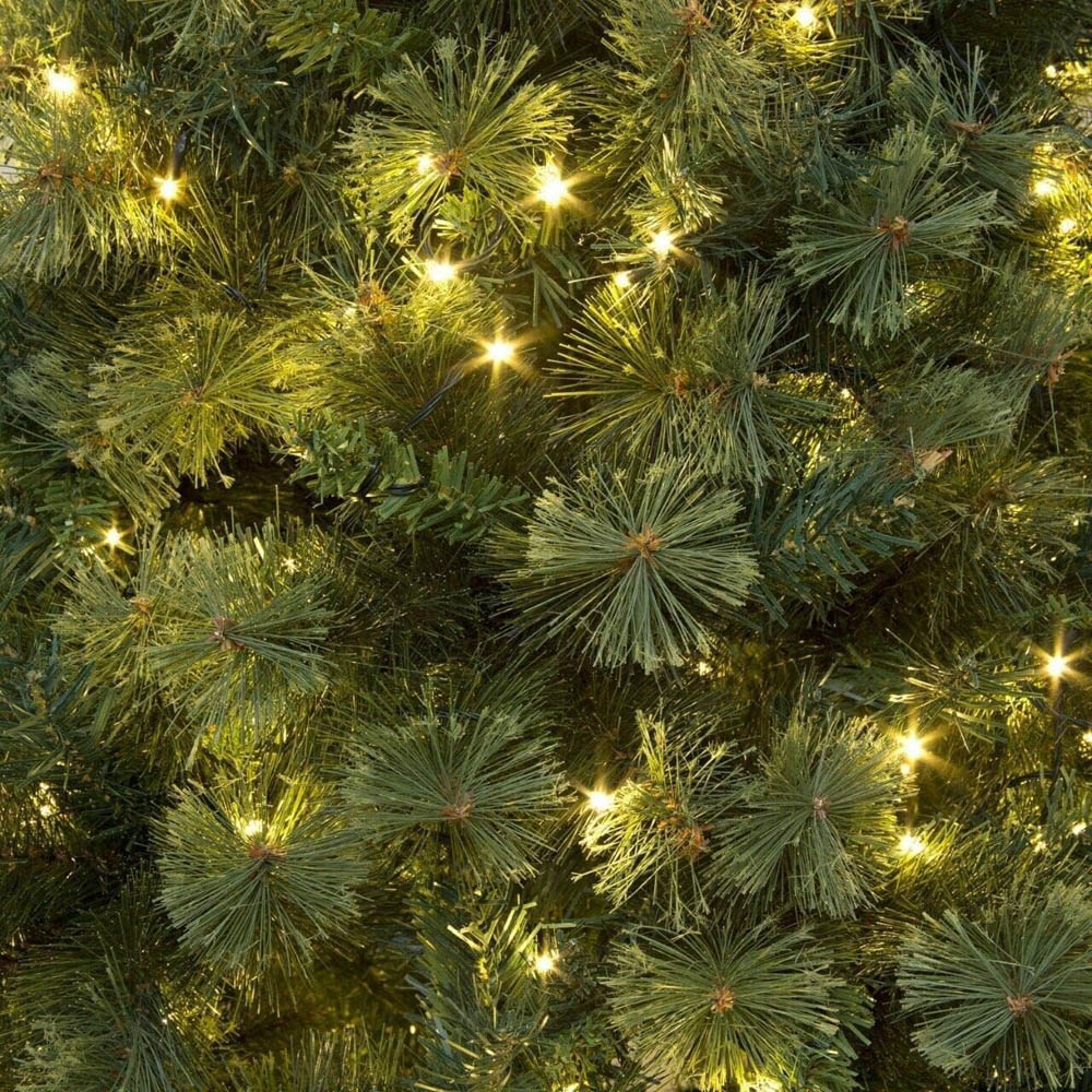Shatchi Bushy Green LED Pre-Lit Kentucky Artificial Christmas Tree 6ft Image 4