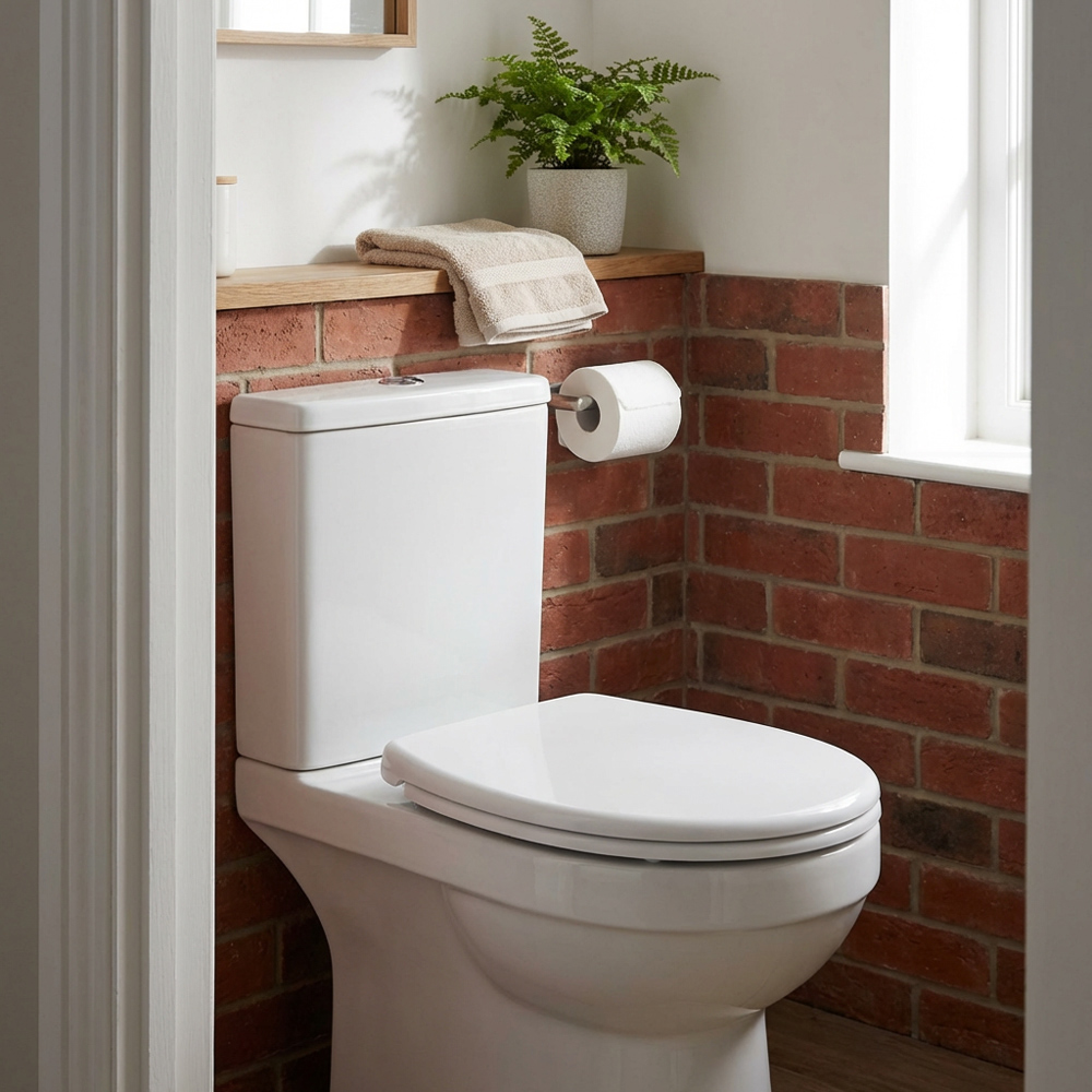 Soho White Duroplast Toilet Seat Image 5