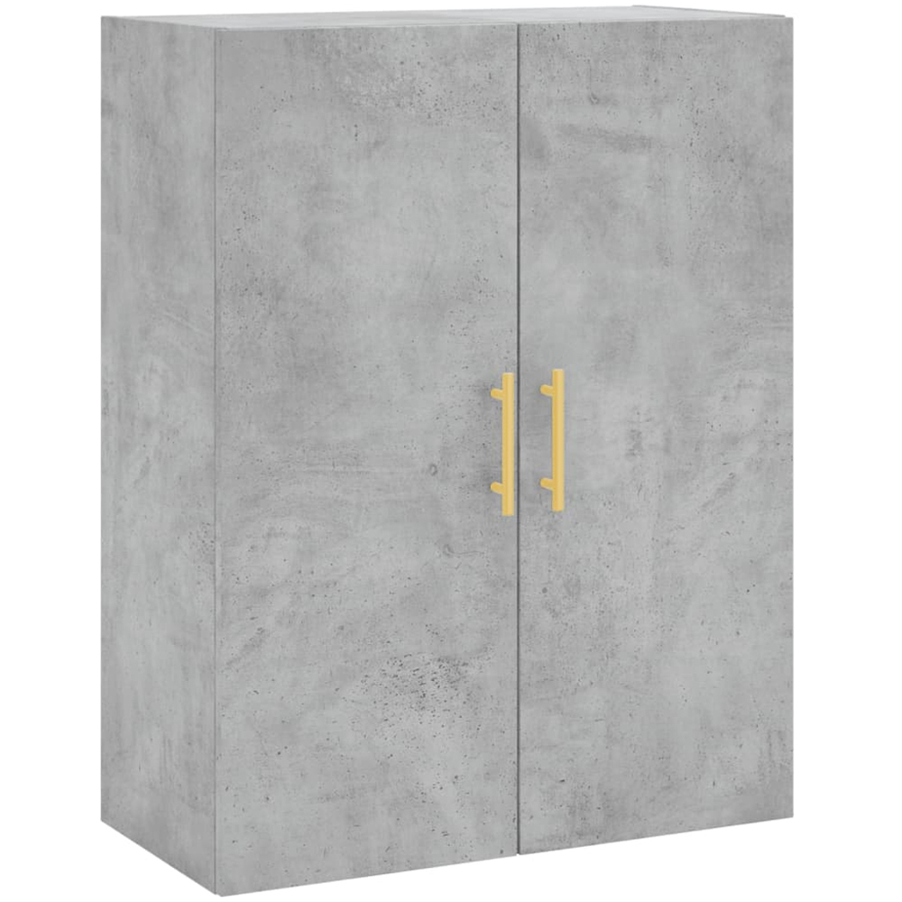 vidaXL 2 Door Concrete Grey Wall Mounted Cabinet Image 2