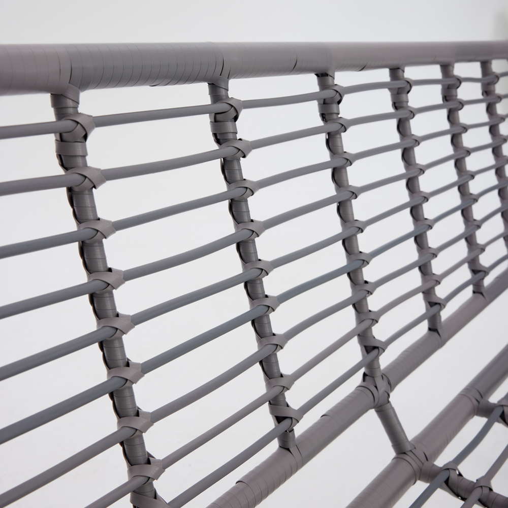 Home Detail Cole 5 Seater Grey Wicker Style L Shape Garden Sofa Set Image 5