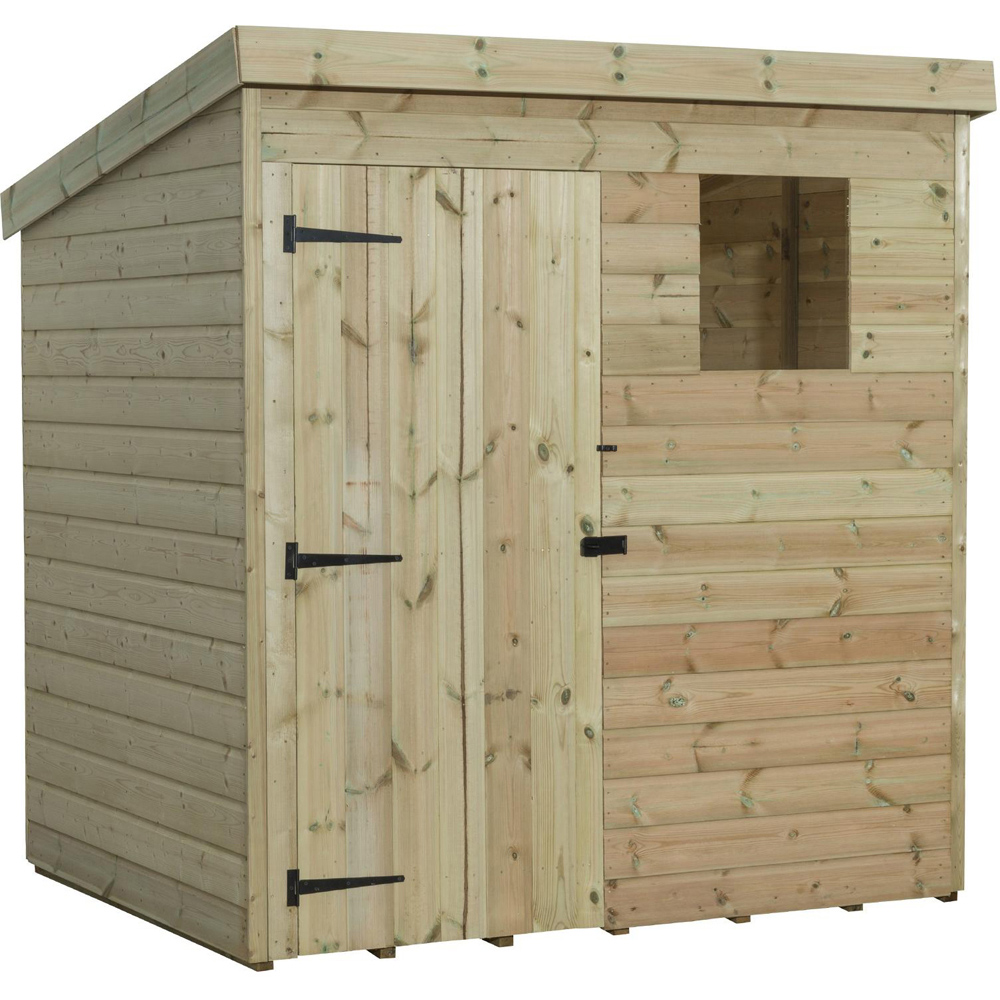 Empire Sheds 1500 6 x 6ft Door Tongue and Groove Pent Garden Shed Image 1