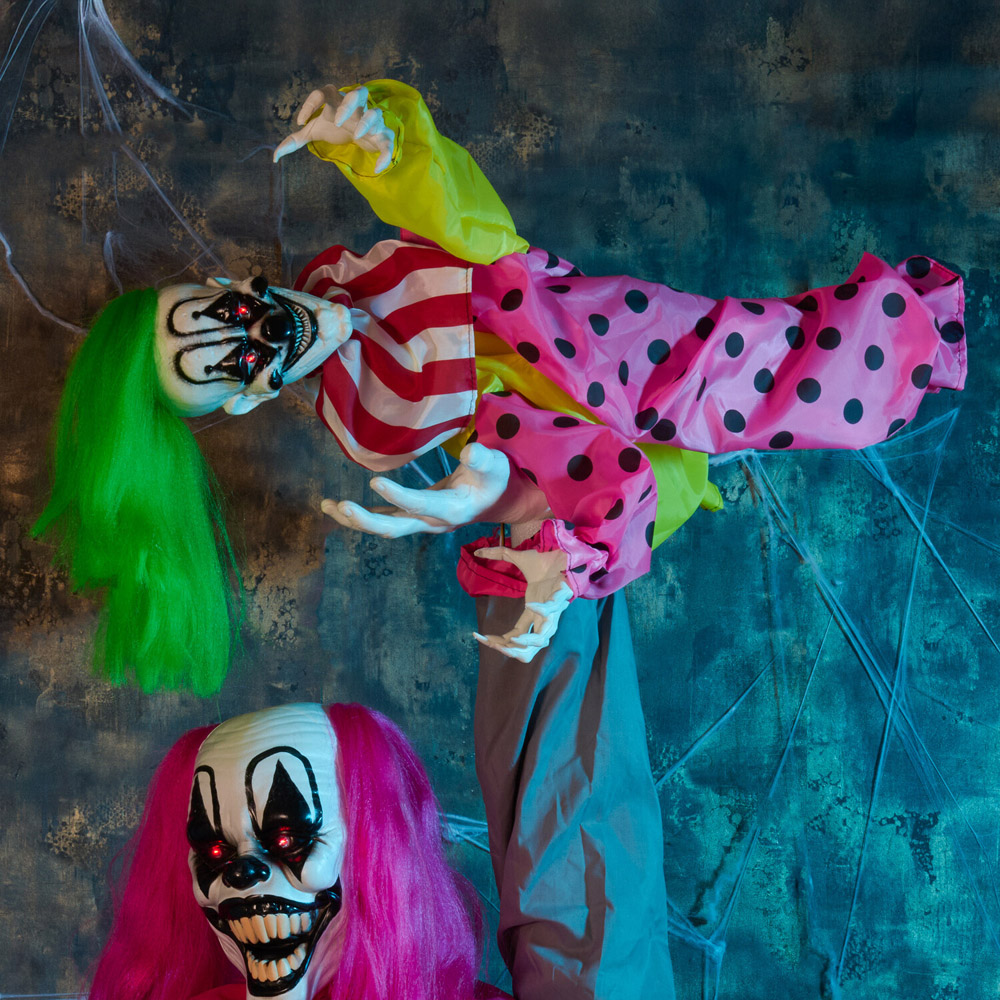 XL Creepy Standing Clown Image 9
