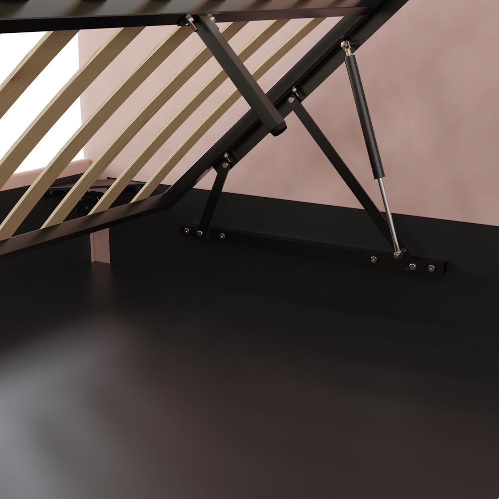 GFW Chiswick Small Double Soft Pink Ottoman Bed Image 6