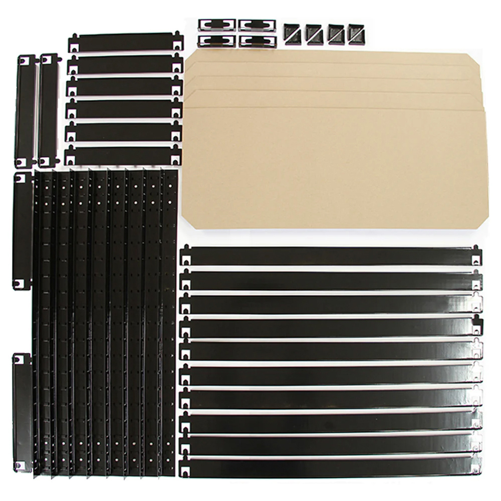 Monster Shop T-RAX Black Metal Racking Units 150 x 75 x 30cm 5 Pack Image 5