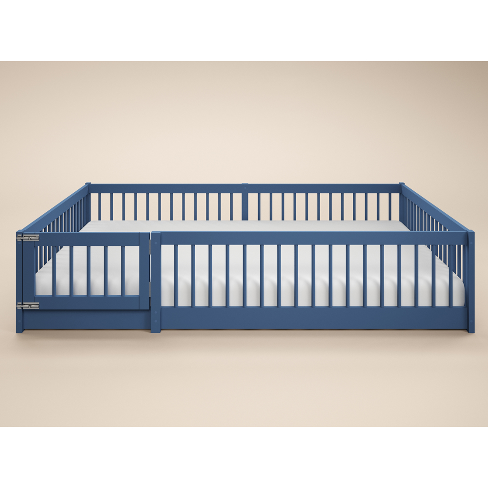 Flair Imogen Small Double Blue Montessori Toddler Floor Bed Image 2