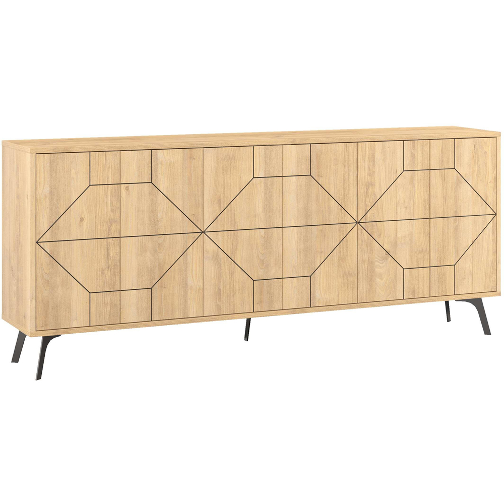 Decortie Dune 3 Door Oak Sideboard Image 2