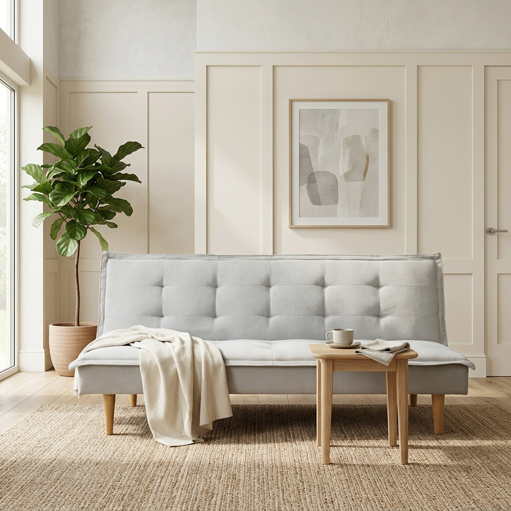 Layla Sofa Bed Light Grey Image 1