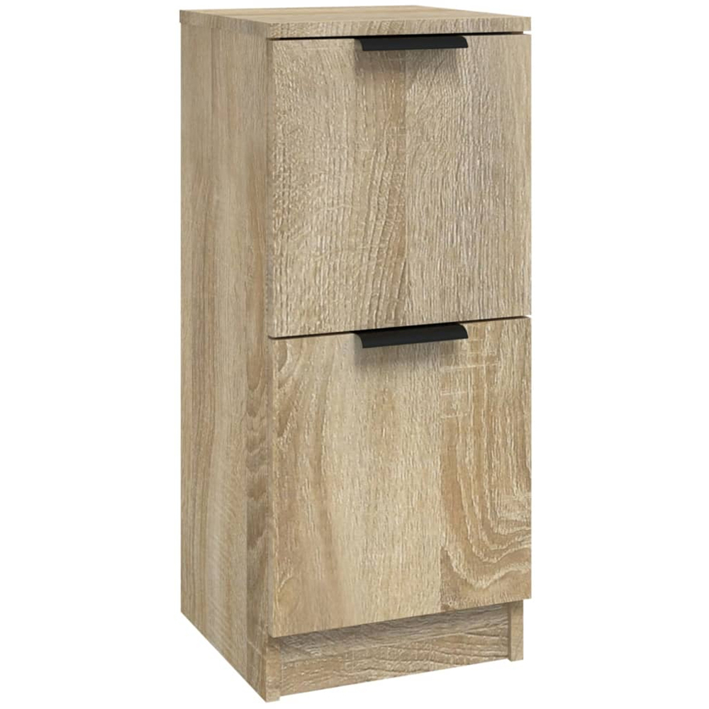 vidaXL 2 Door Sonoma Oak Narrow Sideboard Image 2