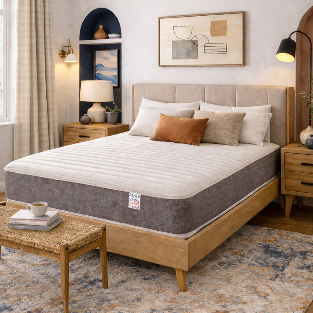 Aspire RestMaster Single Medium Comfort Memory Foam Pocket Spring Hybrid Mattress Image 2