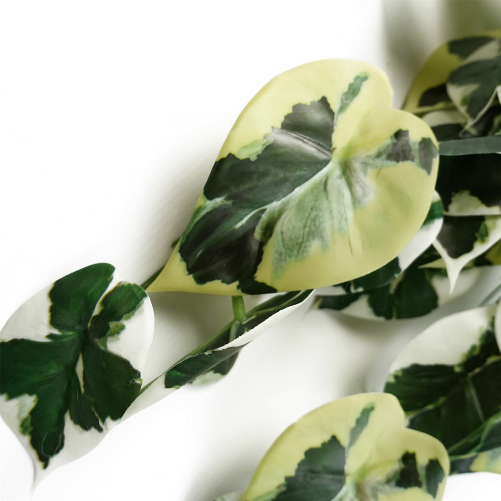 Leaf Trailing Variegated Marble Pothos Artificial Plant 40cm Image 4