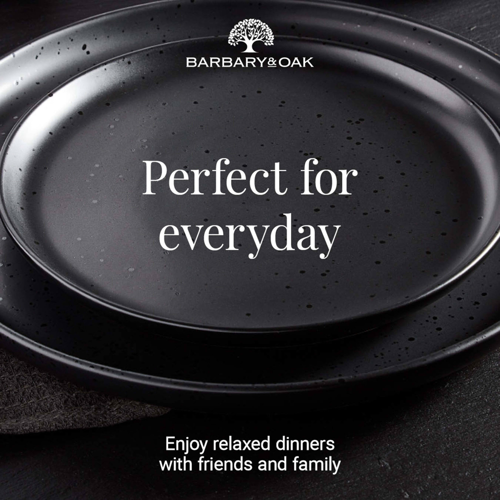Barbary & Oak Luna Black 16 Piece Dinner Set Image 4