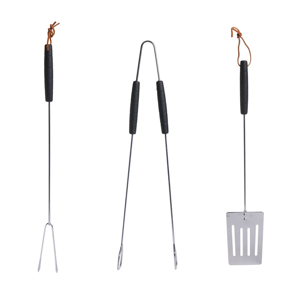 Wilko BBQ Utensils 3pk Image 1